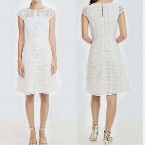White J.Crew Cap sleeve Eyelet dress